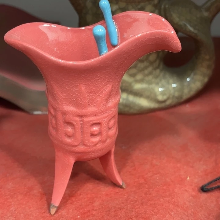 瓷器摆件，瓷器摆件……乐*呵一对