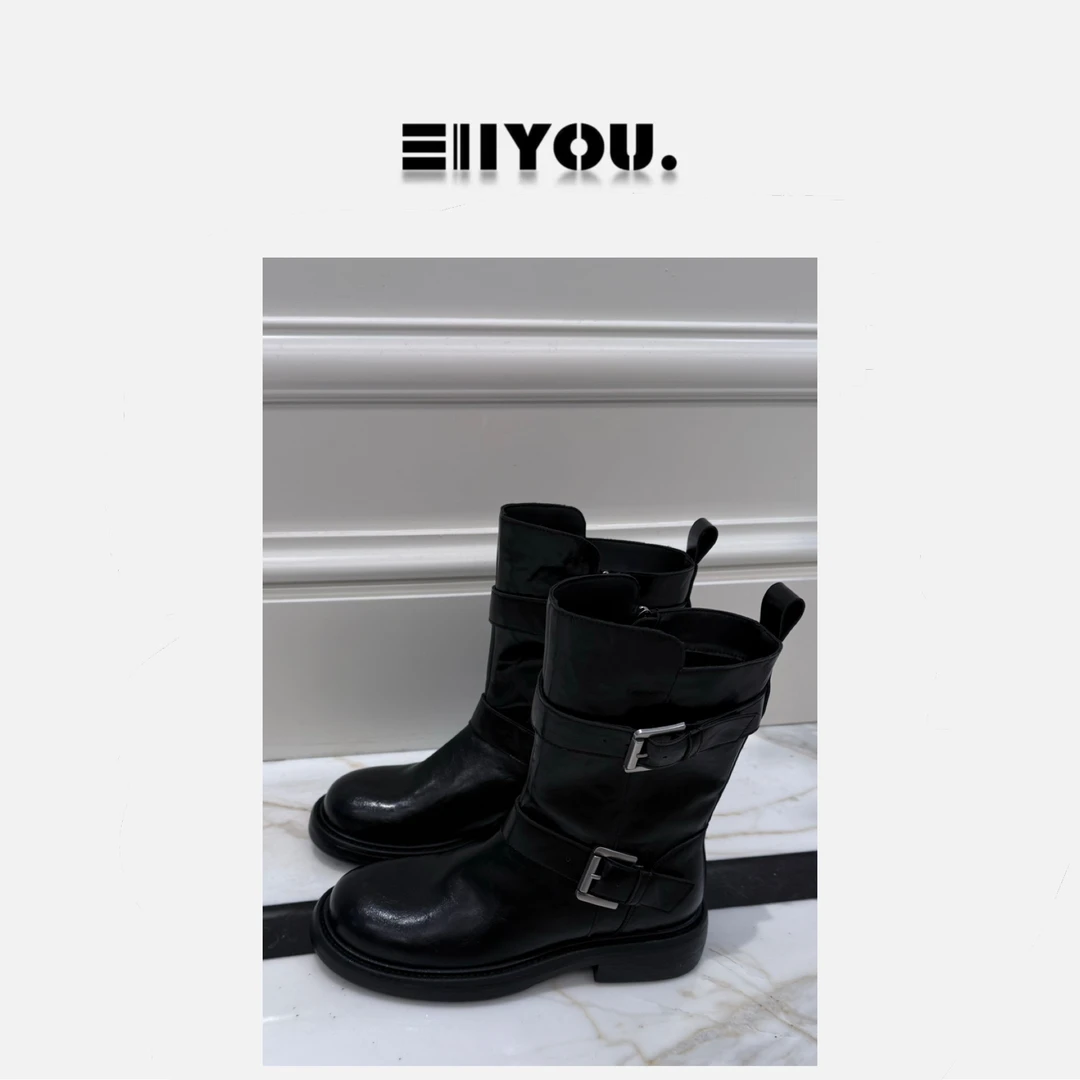 【ENYOU定制】切尔西加绒牛皮百搭短靴