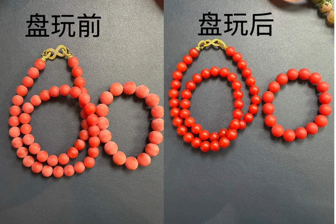 【王总甄选】天然华佗血胆金莲高端10mm项链+手串 套装