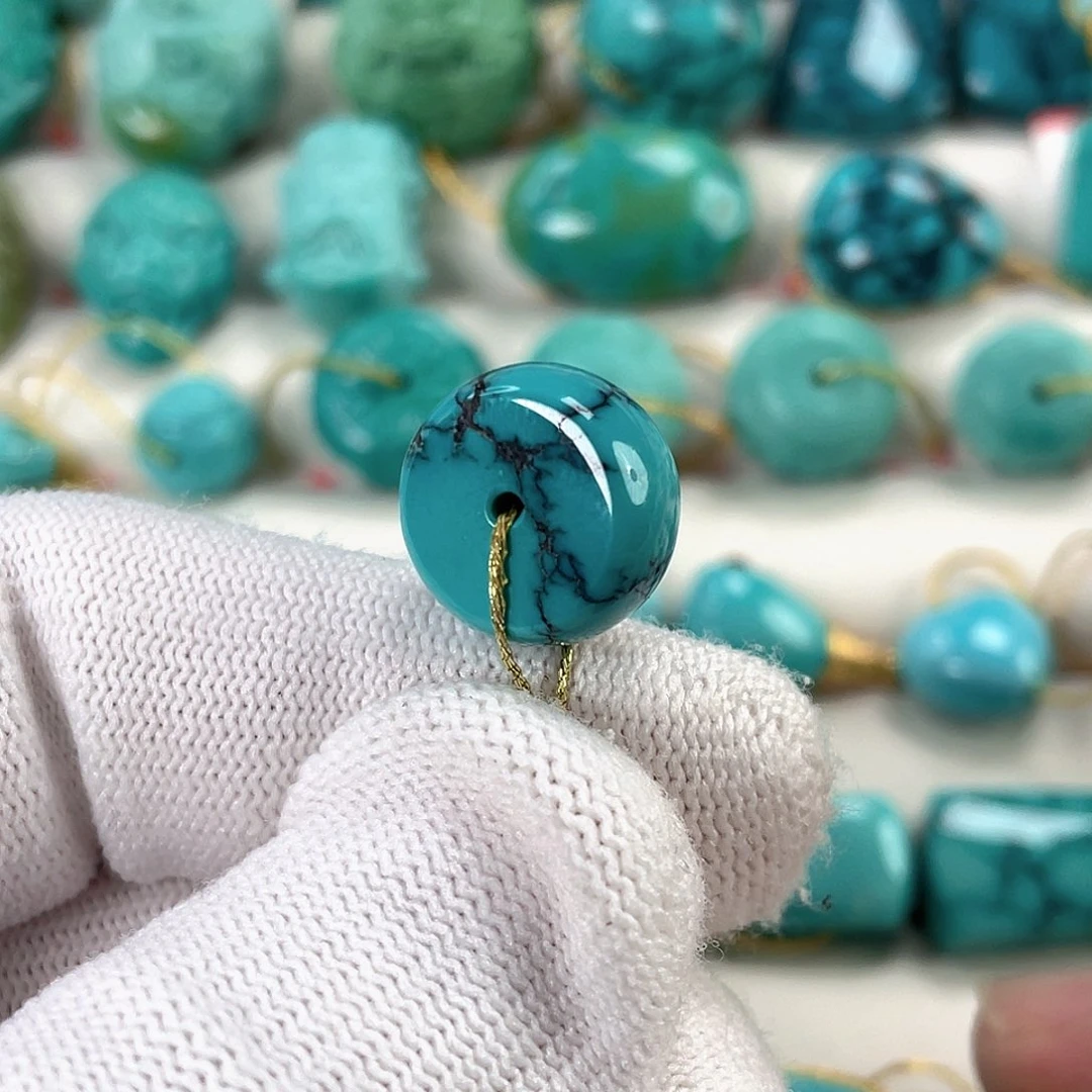 绿松石未镶嵌挂件直径14.5