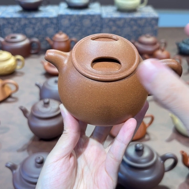 茶壶紫砂180cc金降坡牛盖123556