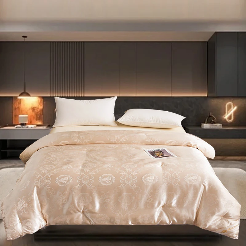 【张总国际】试睡30天 高奢皇室御用贡缎提花黄金蚕丝被 200*230cm