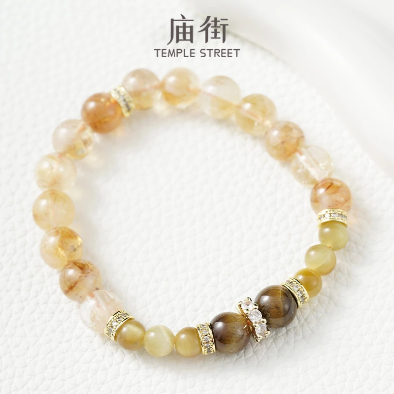 庙街珠宝黄塔晶手串