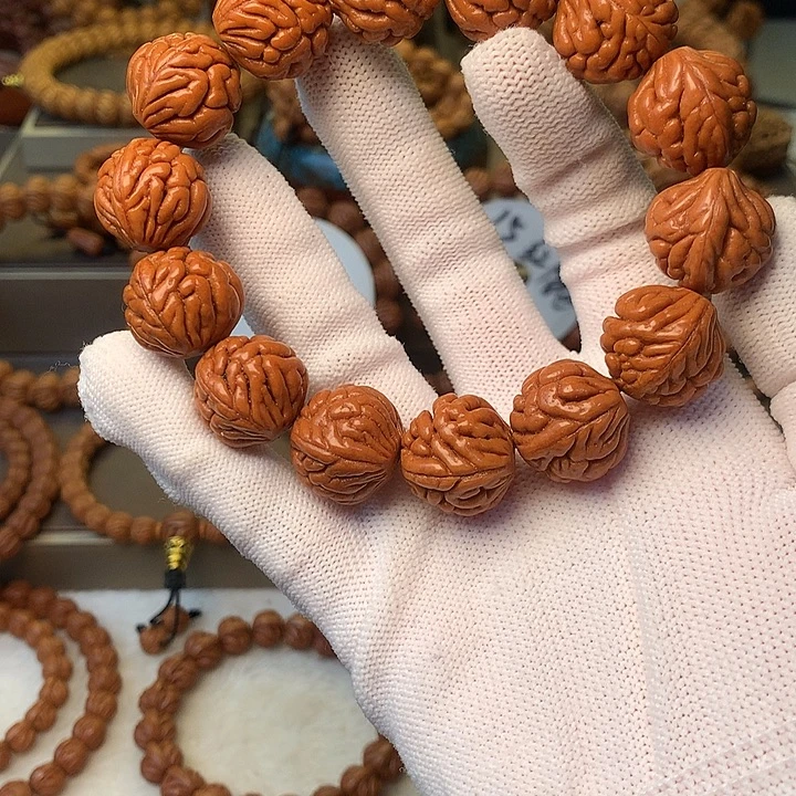 桃核手串秦岭龙纹