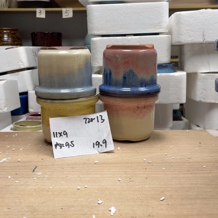 紫砂花盆多肉陶土花盆微瑕13