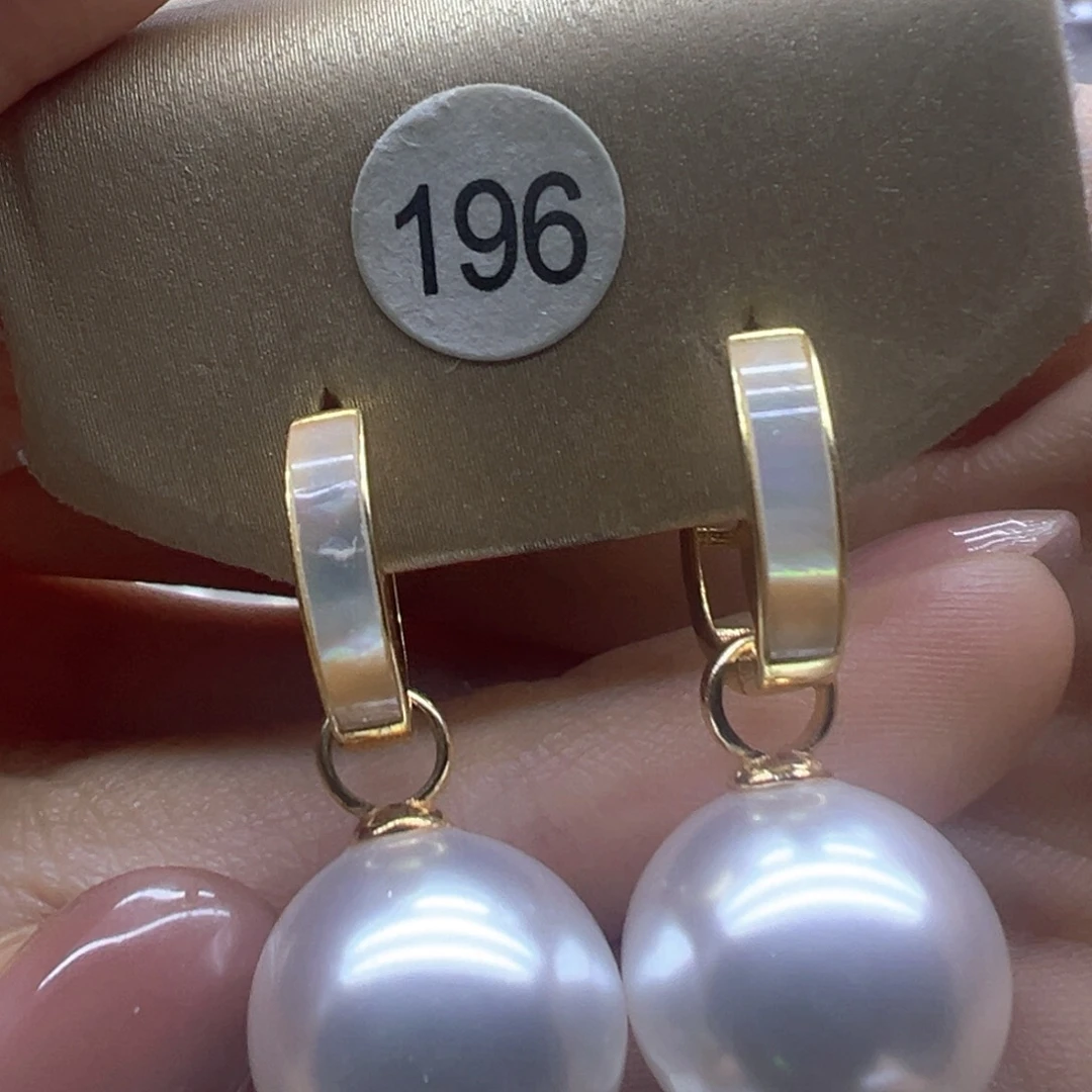 银S925镶嵌淡水珍珠耳饰