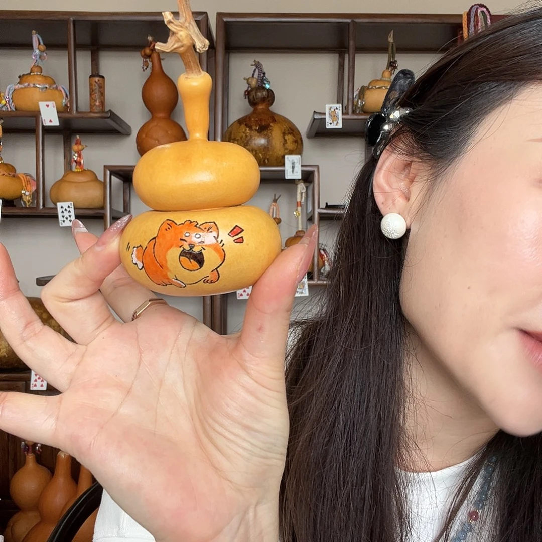 糯***。墨刻钱袋子包挂葫芦