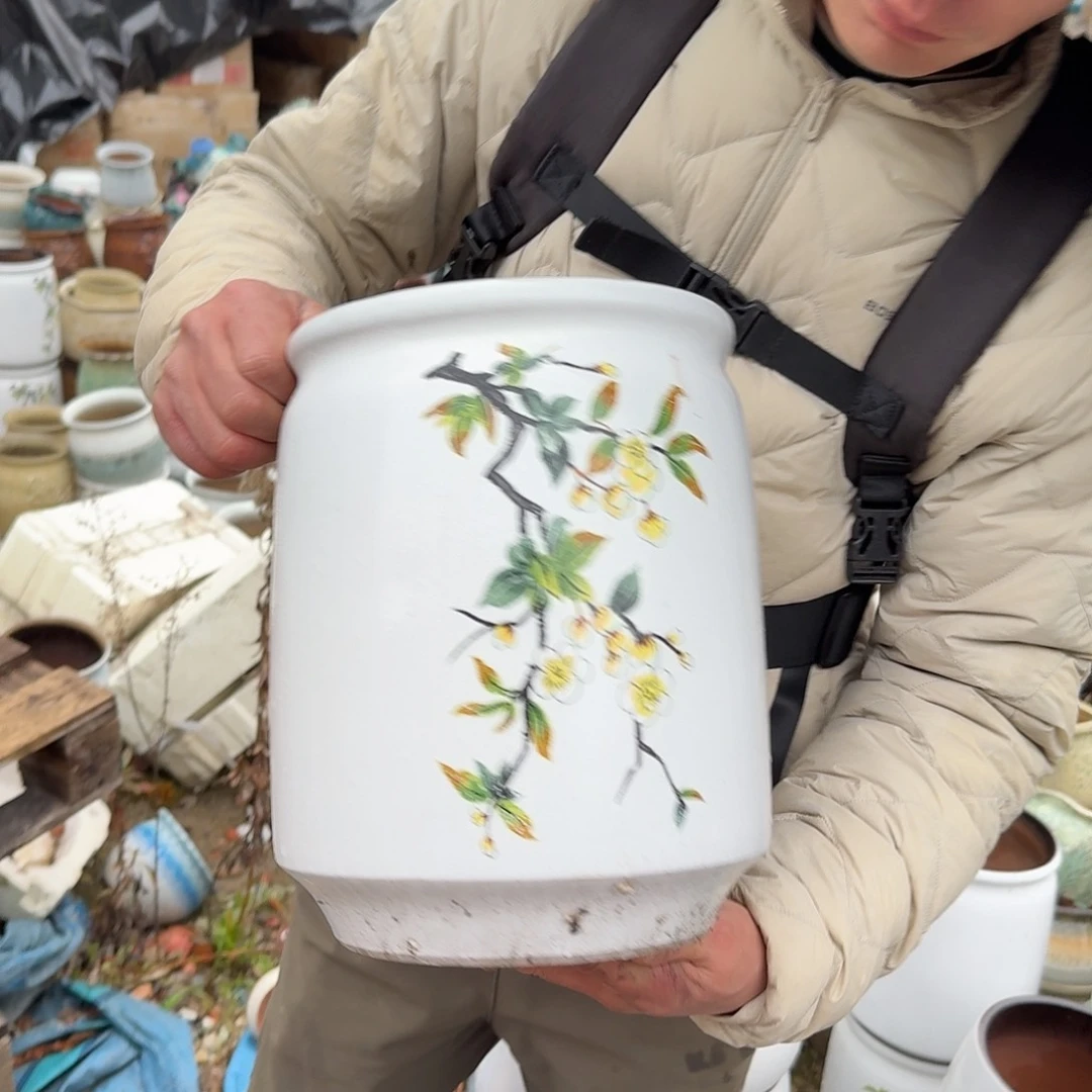 紫砂花盆口20高28（一个瑕疵拉美