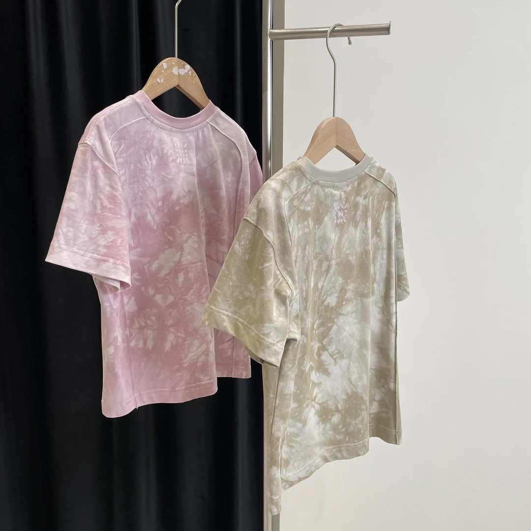 新款T恤两色绿粉1045禾