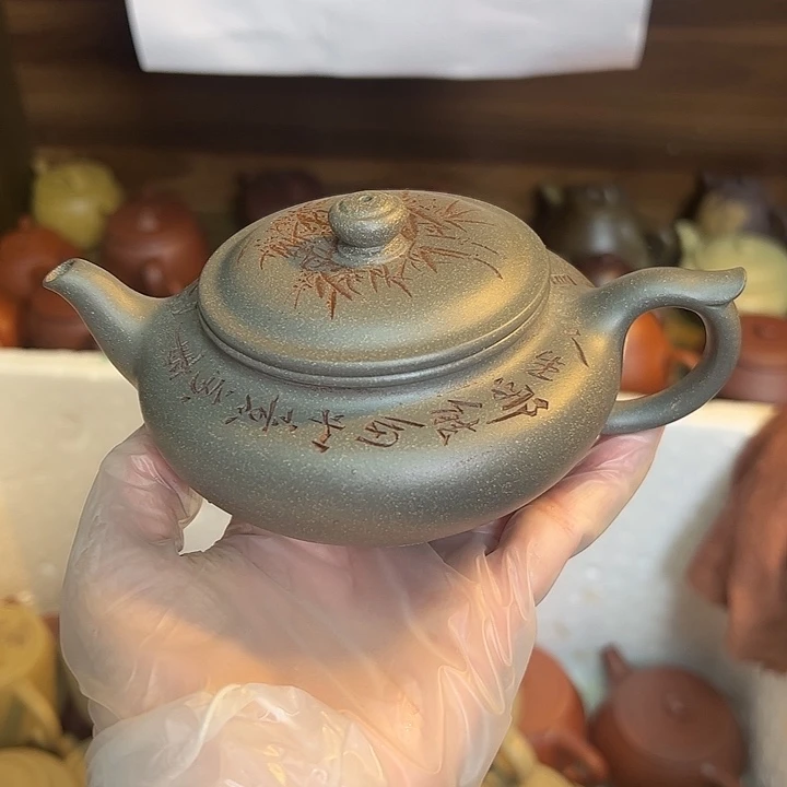 紫砂茶壶宜兴紫砂壶清灰段220