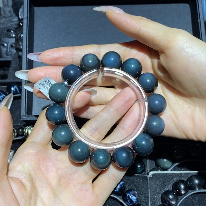 黑曜岩手链未镶嵌一***虫