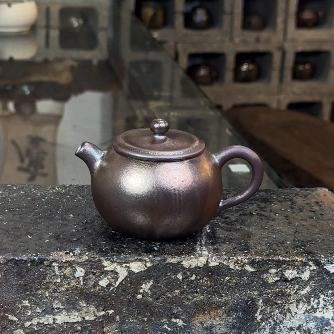 建水紫陶紫泥柴烧茶具