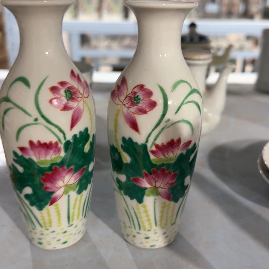 瓷片摆件手绘瓷器全部处理了