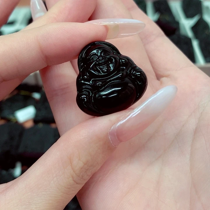 天然缅料a货钢琴黑特色题材挂件