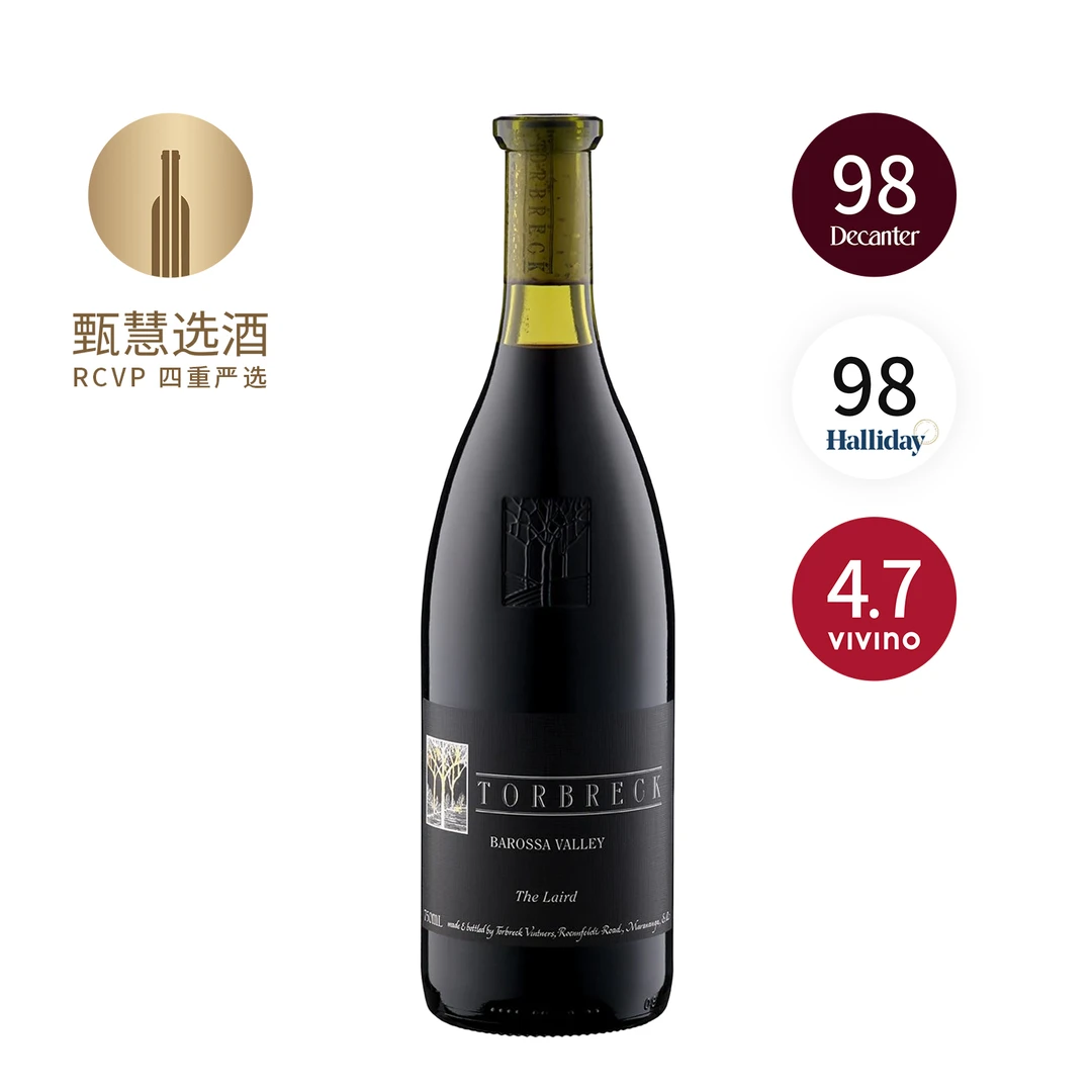 甄慧选酒托布雷酒庄领主干红2019 15%vol 澳大利亚 750ml