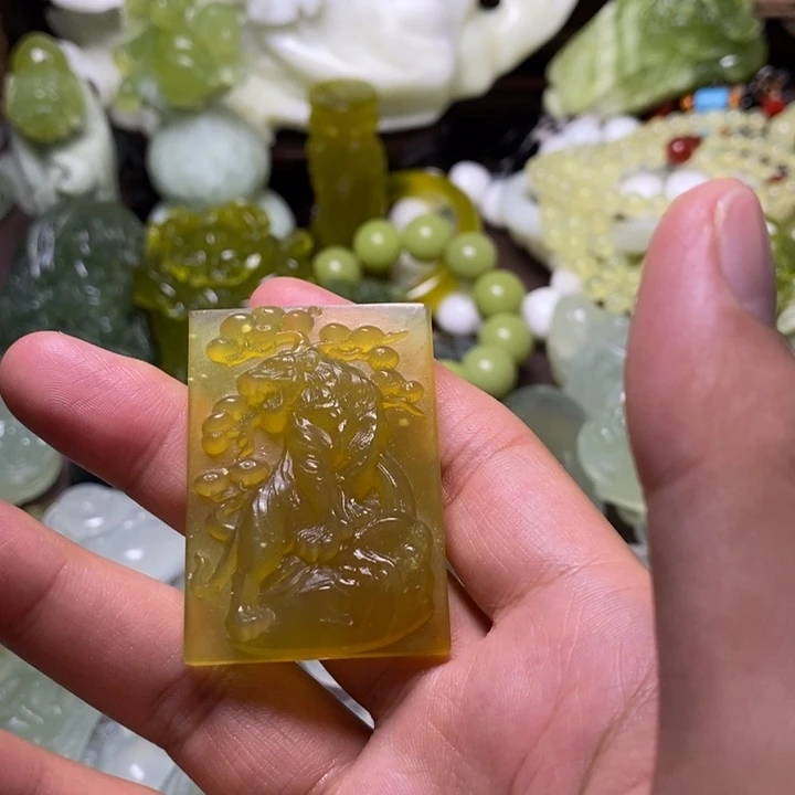 岫玉未镶嵌岫玉颈饰