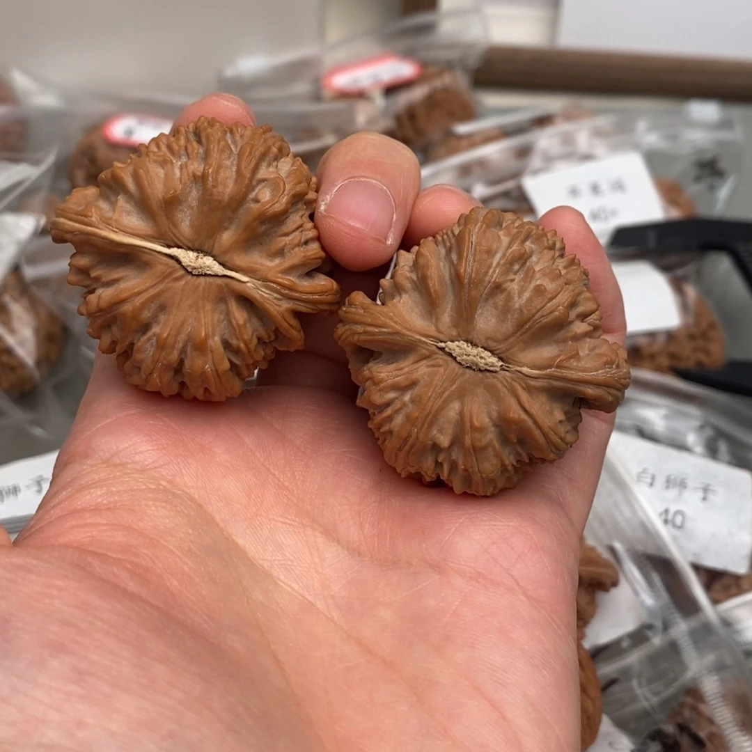 文玩核桃把件.**?42白狮子