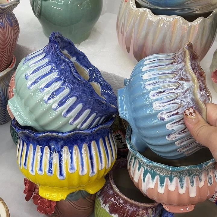 多肉植物陶瓷花盆9.99包邮