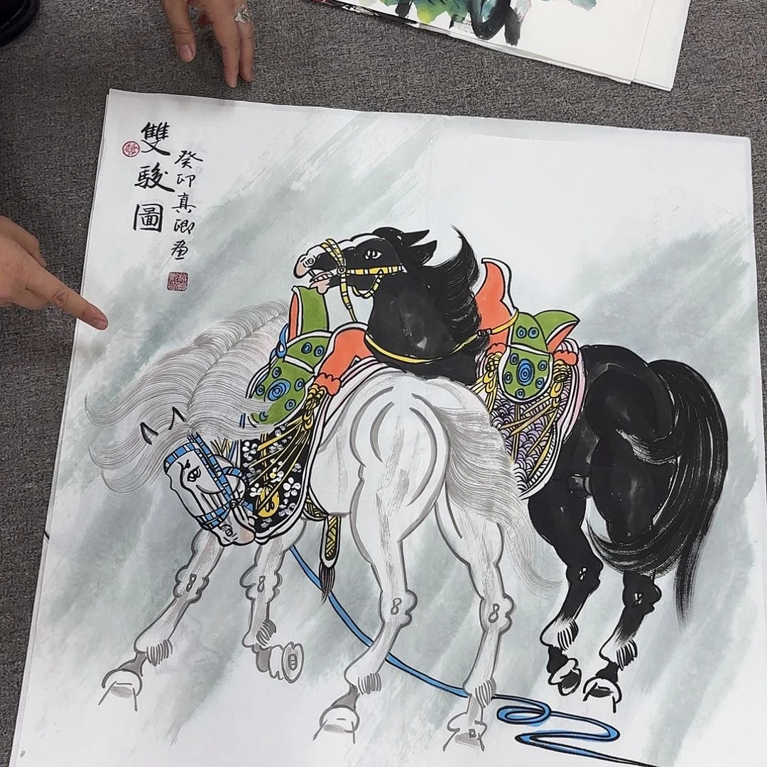 国画国画作品多次在国内外