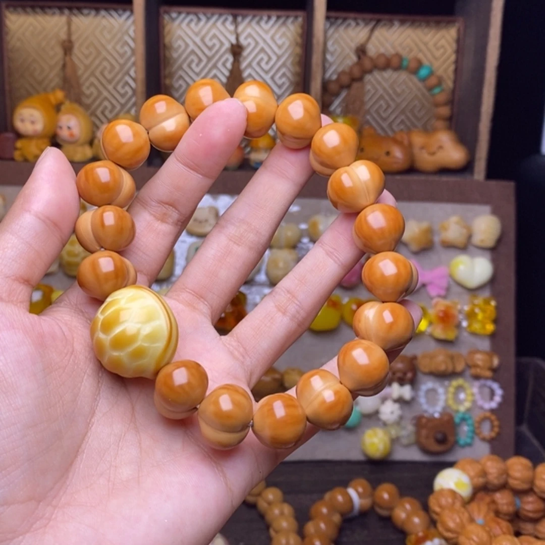 猴头核桃手串16高抛亮面