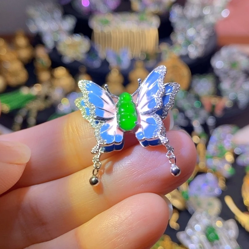 【闪购商品】银S925镶嵌挂件翡翠