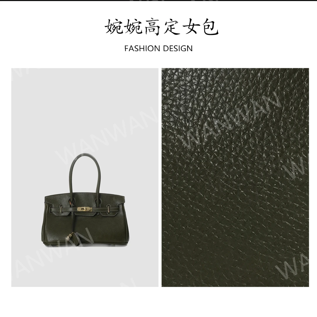 WANWAN软面轻奢风棕色手提包经典轻奢女士BG6830-福宝绿-BG-13