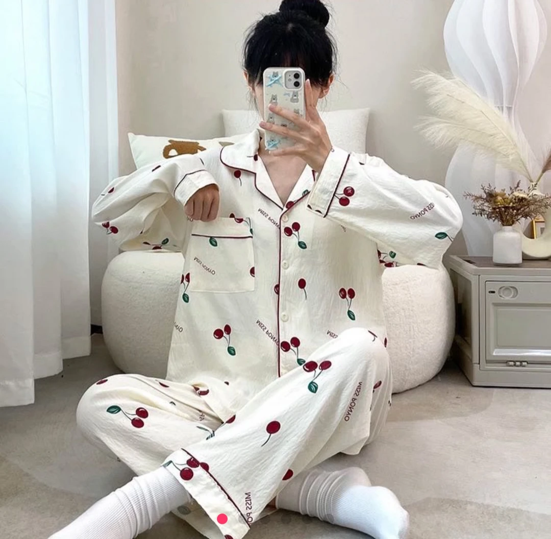 超柔云朵棉甜美女士睡衣家居服