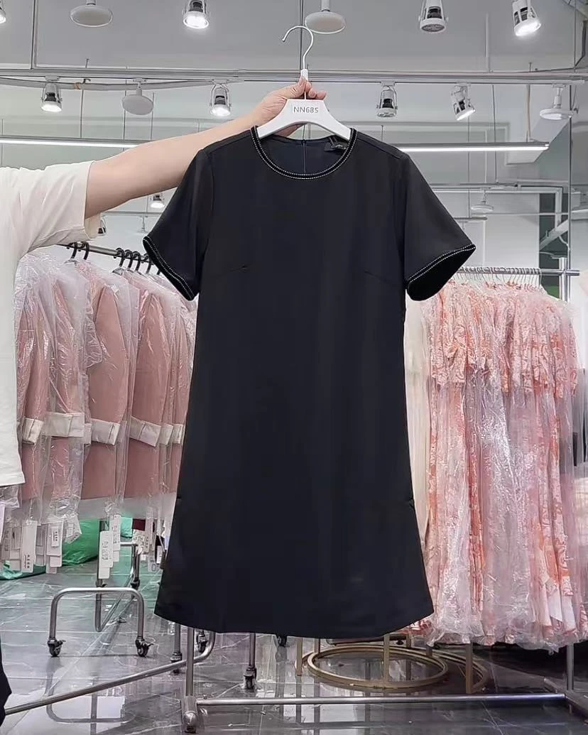 NN685-时尚女装设计感T恤高腰短款小个子显瘦