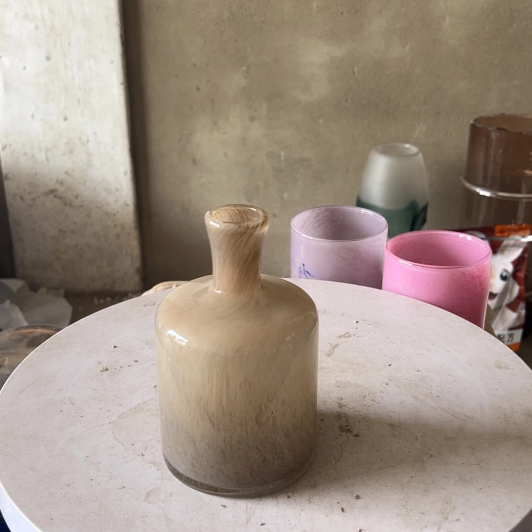 弘扬琉璃花器微瑕高度17