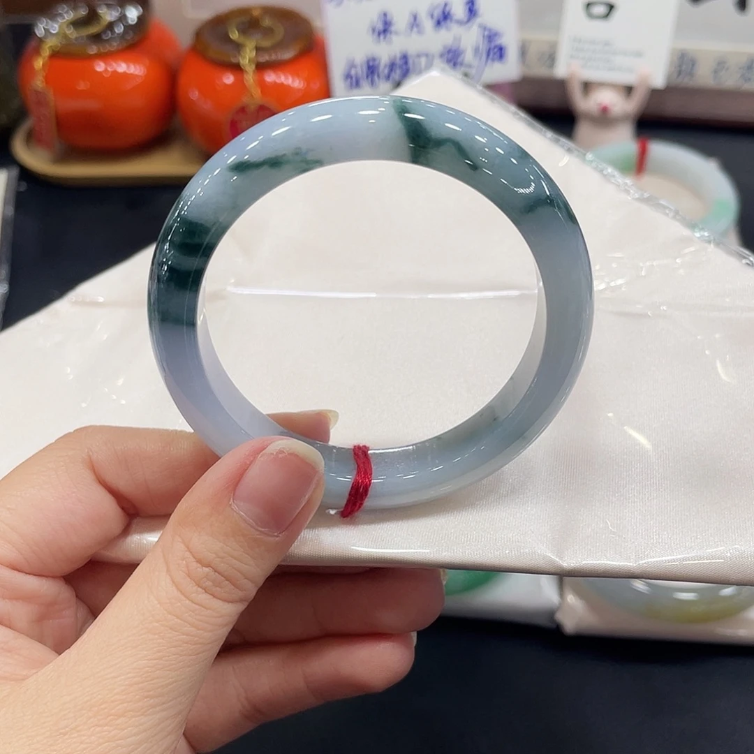翡翠未镶嵌手镯天然缅甸A货翡翠手镯23