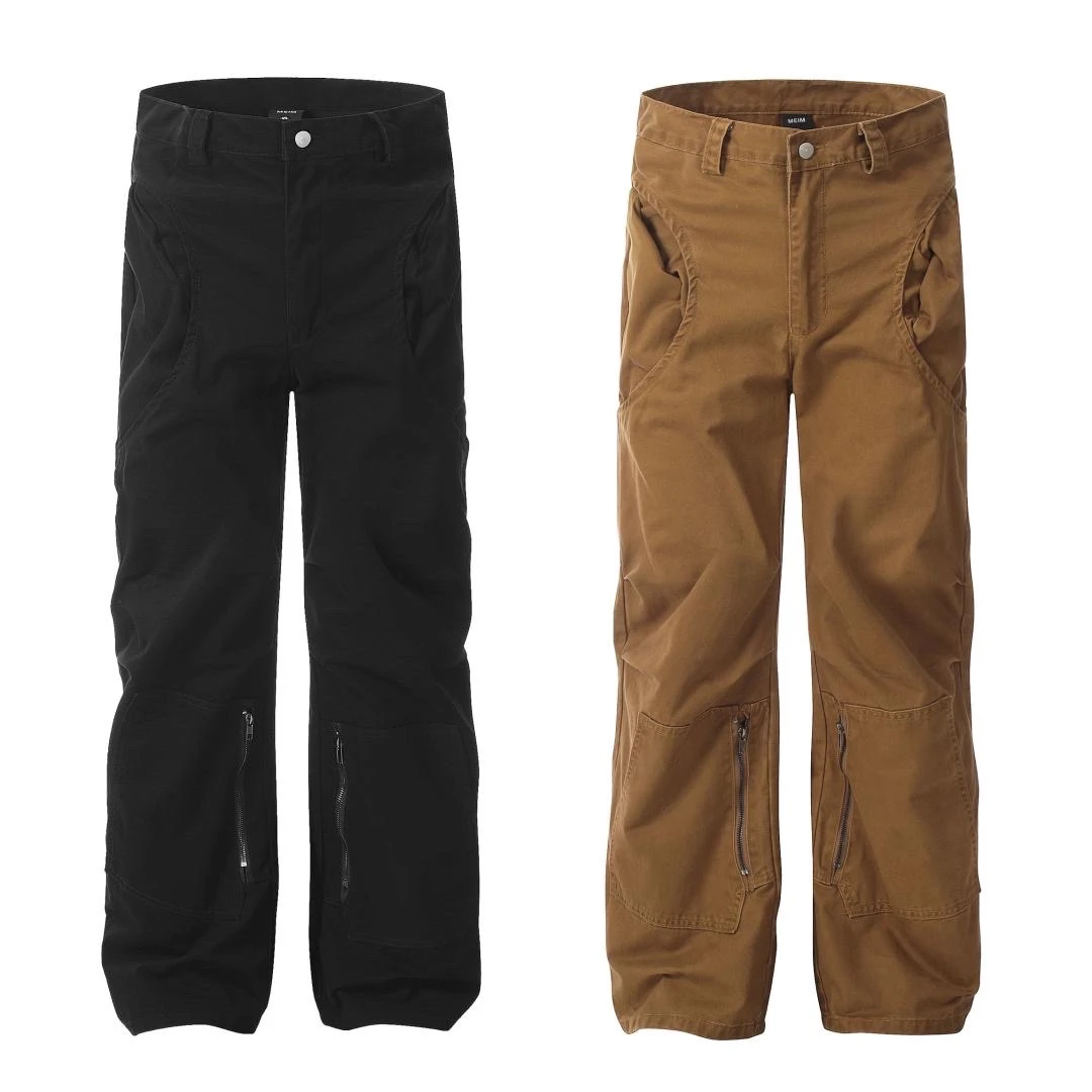 放假浮力！买到赚到！水洗口袋工装裤男女同款