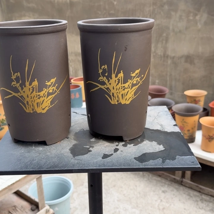 紫砂花盆 高度22口径14