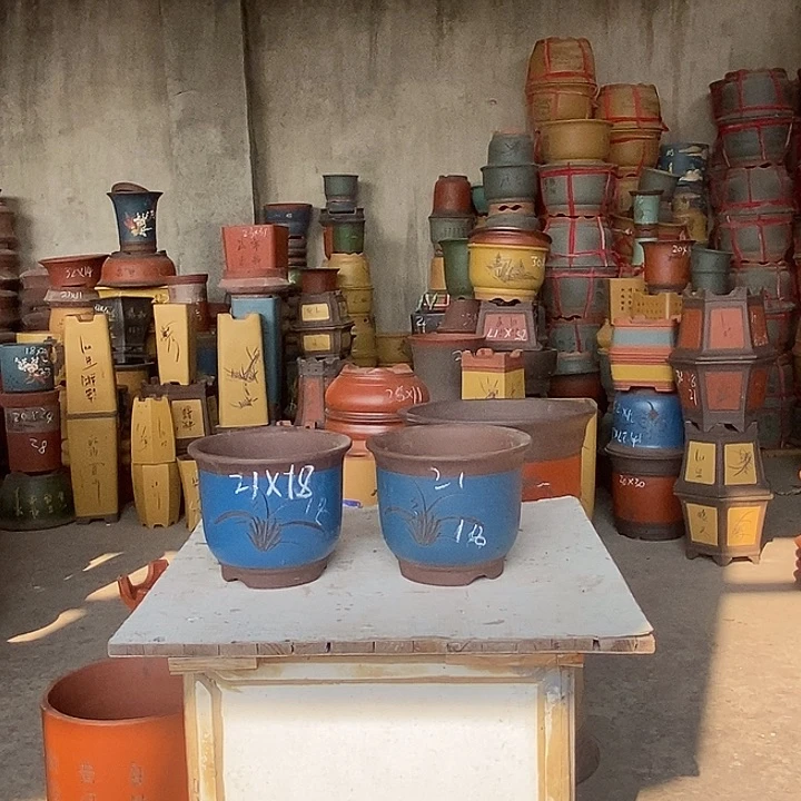 紫砂花盆紫砂花盆