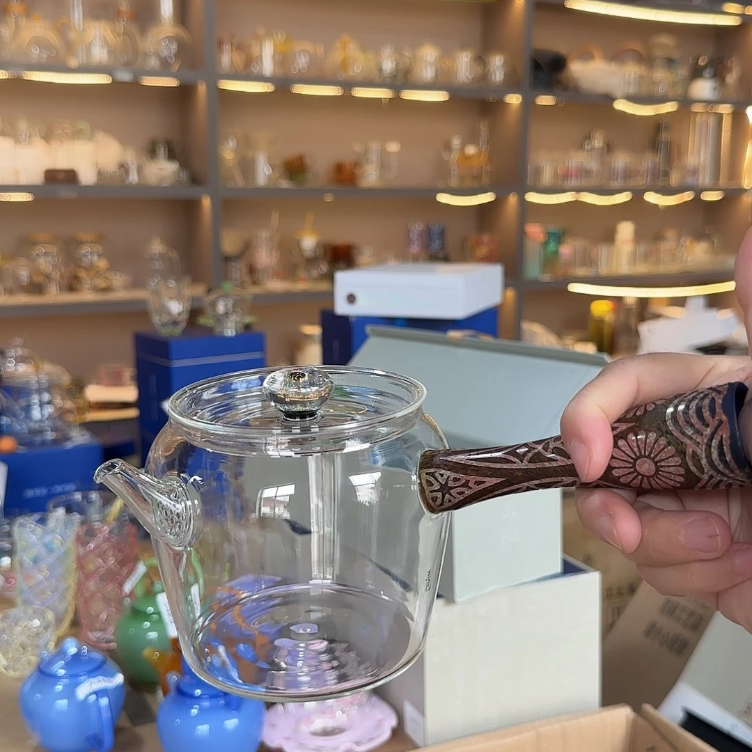 460莫兰侧把壶高硼硅玻璃