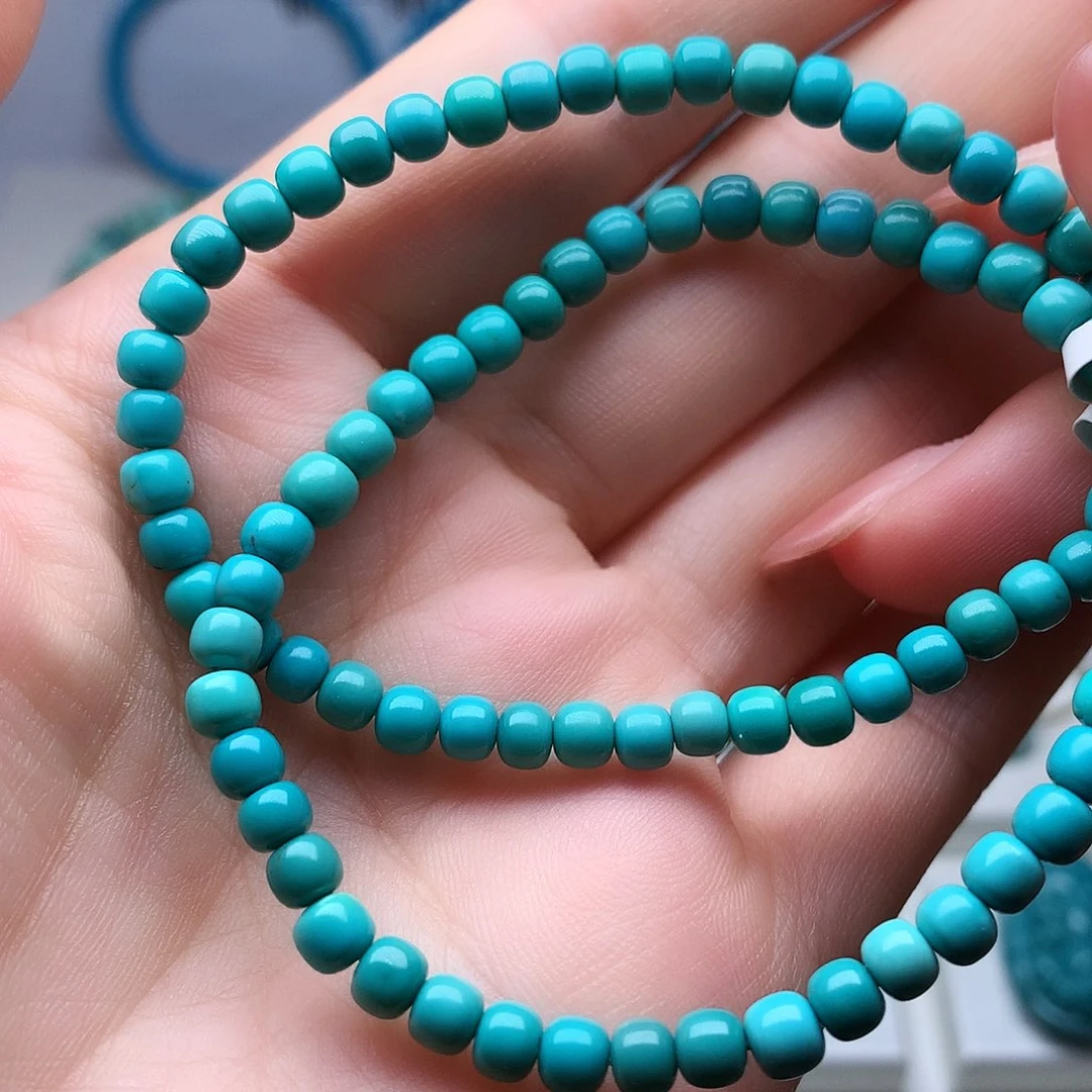 绿松石未镶嵌高瓷高色