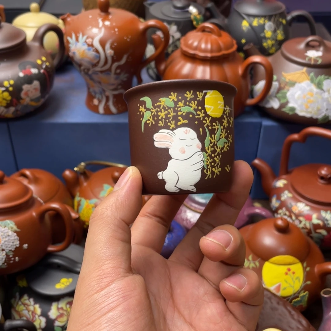 茶杯紫泥紫砂主人杯100cc