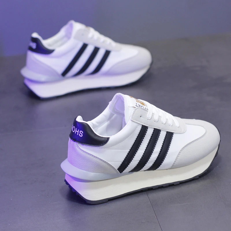 爆款阿甘鞋男女鞋布面透气情侣款百搭鞋韩版厚底运动鞋潮鞋白增高