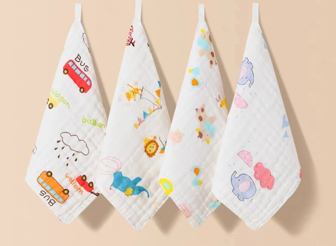 纯棉泡泡纱布洗脸巾擦汗柔软吸汗儿童成人款婴儿