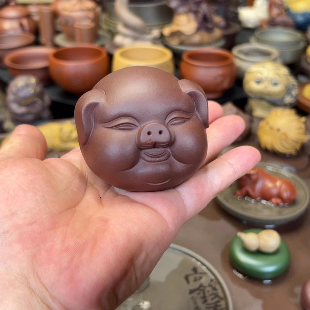 紫砂茶宠紫砂福猪