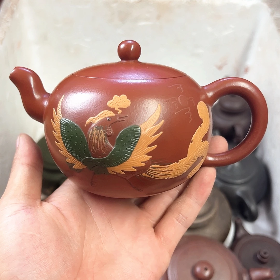 茶壶紫砂宜兴原矿紫砂壶260毫升容量