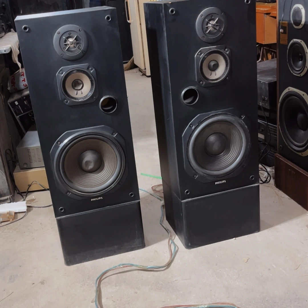 8新飞利浦10寸3分频古董箱一对，包邮，换过一个边