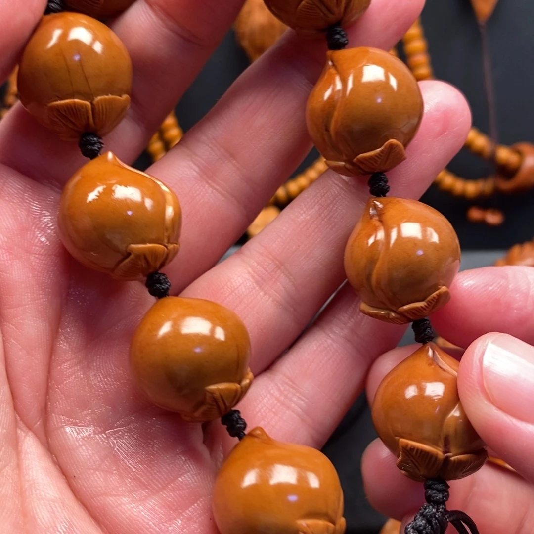 橄榄核手串寿桃串