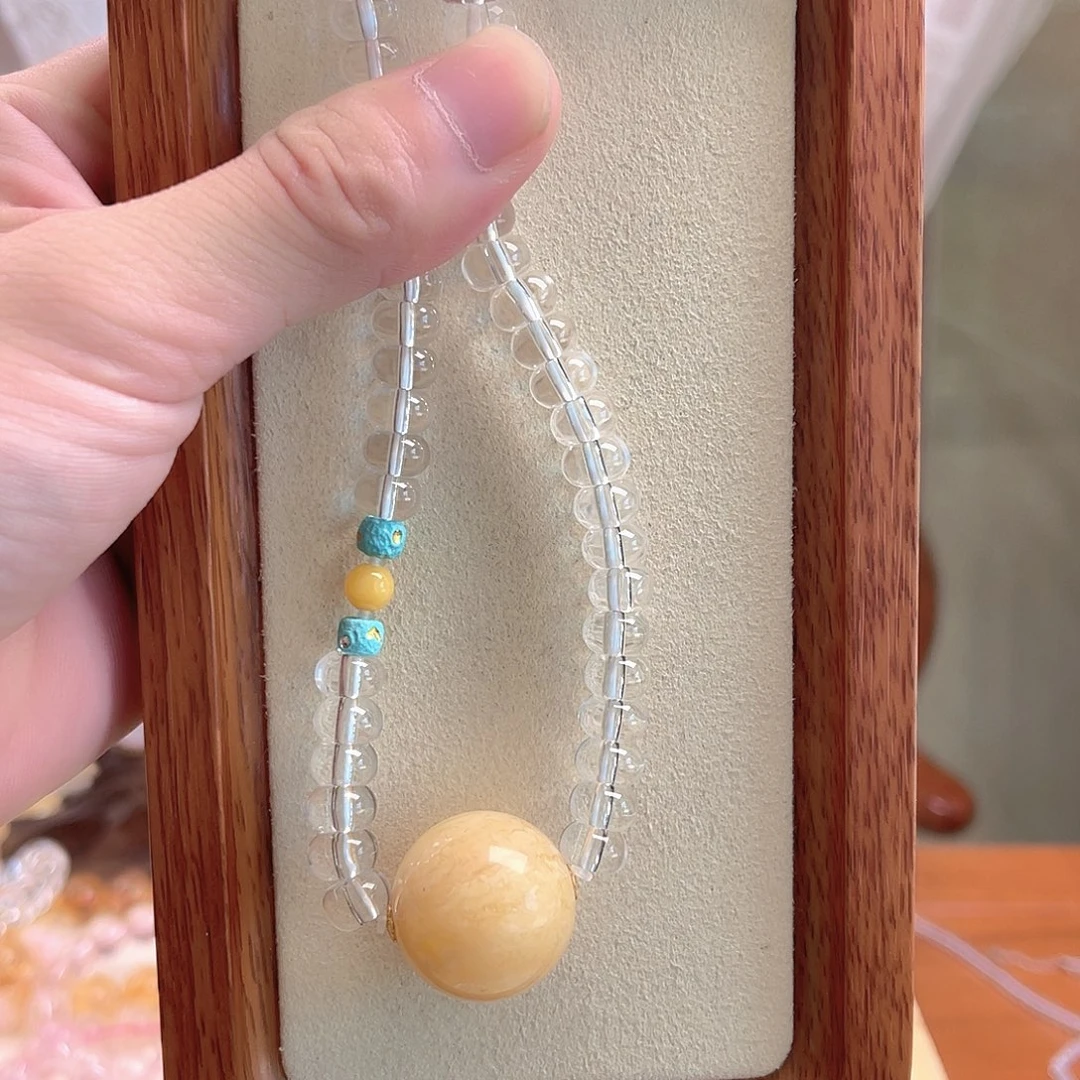 未镶嵌蜜蜡手链蜜蜡