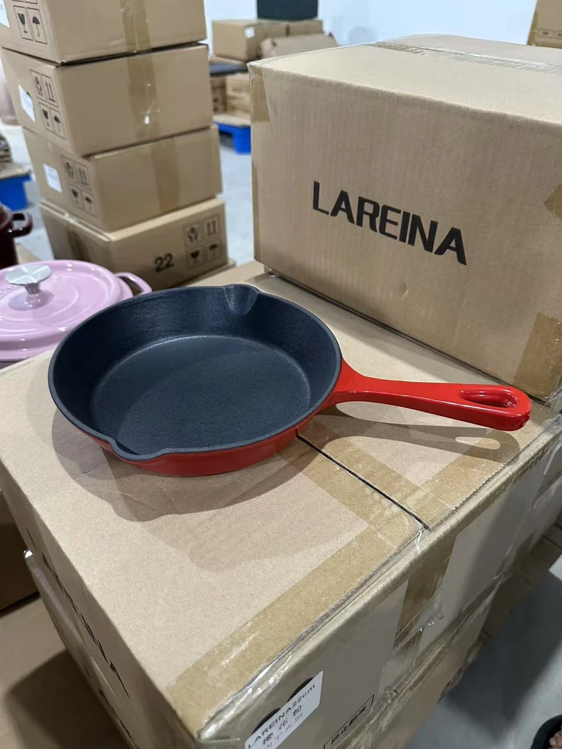 铸铁珐琅20口径单柄煎锅高颜值实用