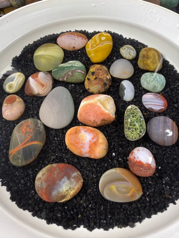 南京雨花石原石观赏石天然鱼缸装饰石