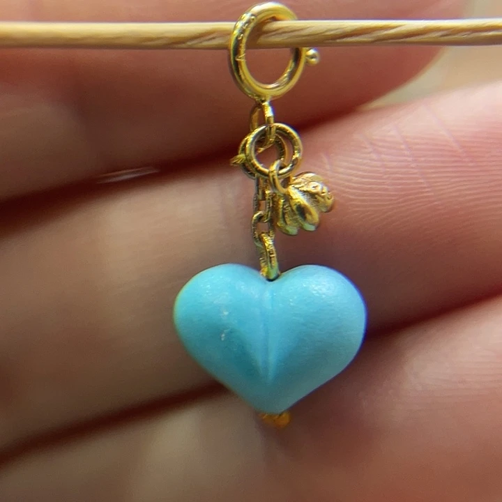 绿松石18K金镶嵌珠宝奇石