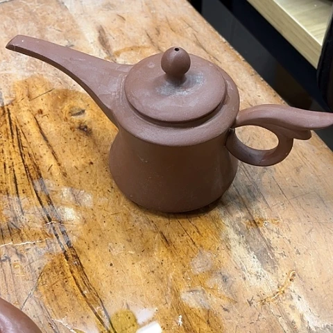 微瑕，不能明火，泡茶壶，，2个飞仙有底标