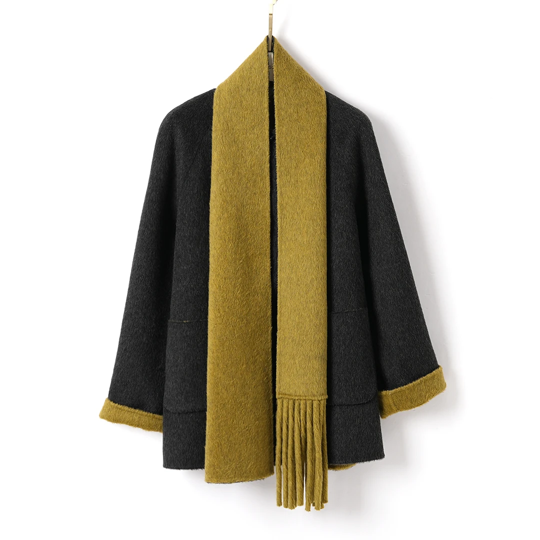 【强哥兄妹专享】MINGSIKA/名斯卡 新款大衣#4AM337-2A76