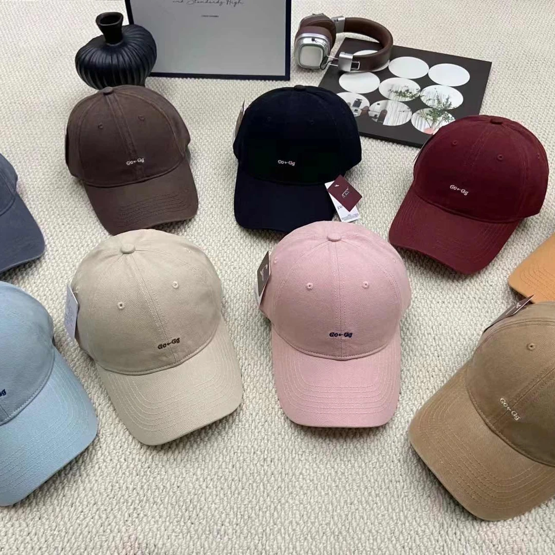 圆顶休闲百搭女刺绣森系帽子情侣鸭舌帽春夏棒球帽