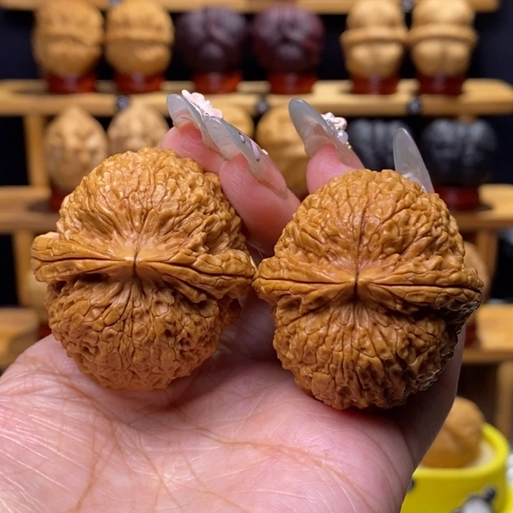 把件文玩核桃铁狮子24号42尺